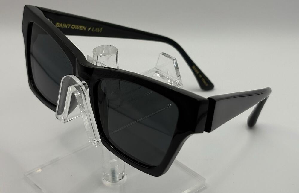 Saint Owen Rockbird Sunglasses Cat Eye Black LAVI Italy Designer Women’s Retro